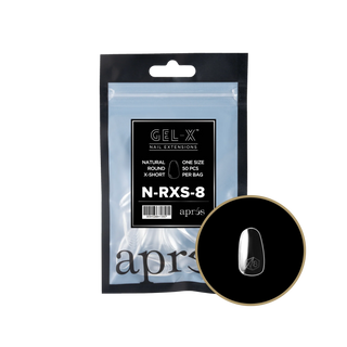 Apres Gel-X Tips 2.0 - NATURAL Round Refill Bag