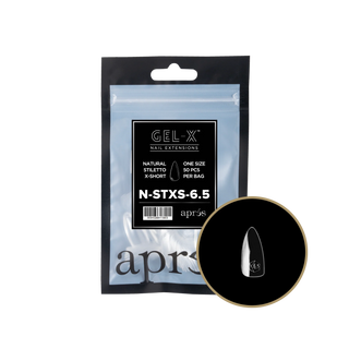 Apres Gel-X Tips 2.0 - NATURAL Stiletto Refill Bag
