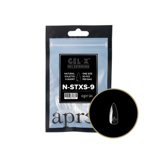 Apres Gel-X Tips 2.0 - NATURAL Stiletto Refill Bag