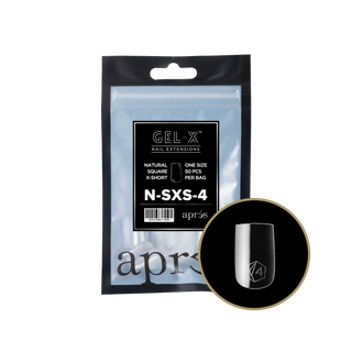 Apres Gel-X Tips 2.0 - NATURAL Square Refill Bag