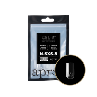 Apres Gel-X Tips 2.0 - NATURAL Square Refill Bag