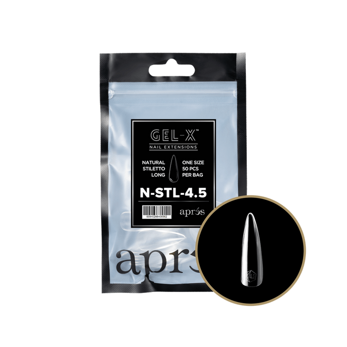 Apres Gel-X Tips 2.0 - NATURAL Stiletto Refill Bag