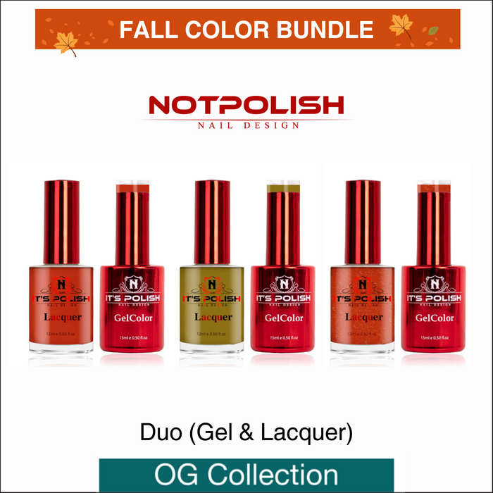 (Fall Color Bundle) NotPolish Matching Pair 0.5oz - OG Collection - Pre-selected 9 colors