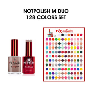 NotPolish Matching Pair 0.5oz - M Collection - Full Set 128 Colors w/ 1 Set Color Chart