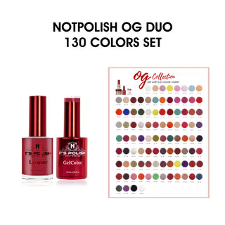 NotPolish Matching Pair 0.5oz - OG Collection - Full set 130 colors w/ 1 set Color Chart