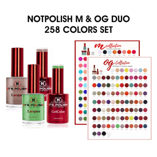 NotPolish Matching Pair 0.5oz -  M & OG Collection - Full set 258 colors w/ 1 set Color Chart