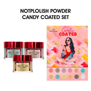 NotPolish Dip Powder 2oz - Candy Coated Collection w/ 1 Set Color Chart