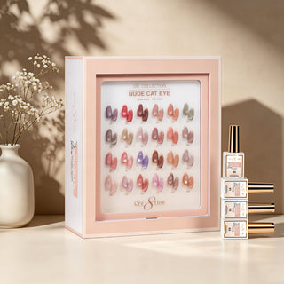 Cre8tion Cat Eye Gel Nude Collection Kit - 24 Colors
