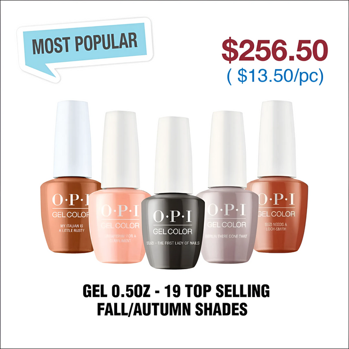 OPI Gel 0.5oz - 19 Top Selling Fall/Autumn Shades