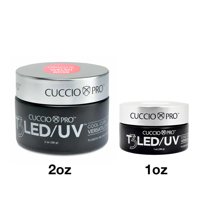 Cuccio T3 LED/UV Controlled Leveling Gel - Opaque Welsh Rose