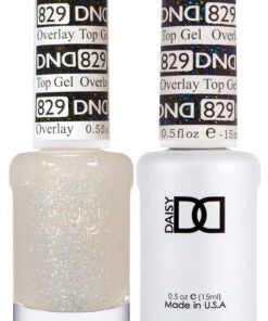 DND Duo Matching Color - Colección OVERLAY GLITTER TOP GELS - 829