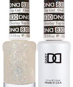 DND Duo Matching Color - Colección OVERLAY GLITTER TOP GELS - 830