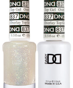 DND Duo Matching Color - Colección OVERLAY GLITTER TOP GELS - 837