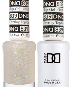 DND Duo Matching Color - Colección OVERLAY GLITTER TOP GELS - 839