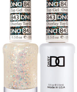 DND Duo Matching Color - OVERLAY GLITTER TOP GELS Collection - 843