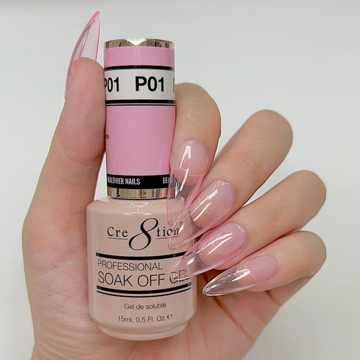 Permanent nail polish Gel On-Off Crystal Pink - Thuya PL