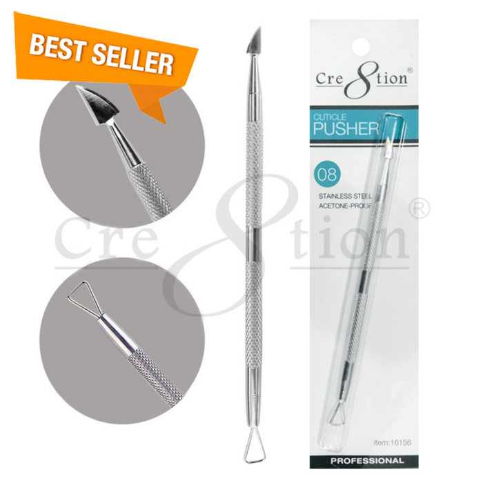 Cre8tion Stainless Steel Cuticle Pusher P08