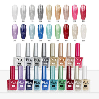 PLA Matching Colors - Glitter Collection 18 Colors w/ 1 Color Chart