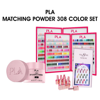PLA Matching Powder - Full Set 308 Colors w/ 1 Cat Eye Back To The Moon 12 Color Kit & 2 Color Books