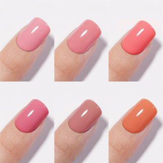 Chance Peach & Rose Blush Collection 0.5oz - 18 Colors w/ 1 Counter Display, 3 Chance No Wipe Top Coat 0.5oz & 1 Cre8tion White Pearl Chrome