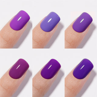 Chance Purple Vanity Collection 0.5oz - 18 Colors w/ 1 Counter Display, 3 Chance No Wipe Top Coat 0.5oz & 1 Cre8tion White Pearl Chrome