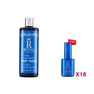 [Bonus Combo] Royal Top Coat 16oz Refill - with 18 Free Size 0.5oz
