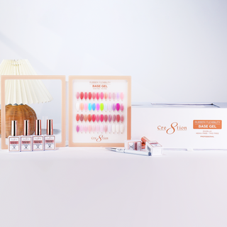 Cre8tion Rubber Base/Biab Gel 0.5oz Kit - 48 Colors