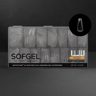 Sofgel Softips Pro XV - Sculpted Coffin