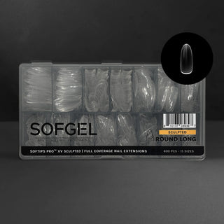 Sofgel Softips Pro XV - Sculpted Round 600pcs