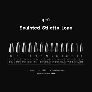 Apres Gel-X Tips 2.0 - SCULPTED Stiletto
