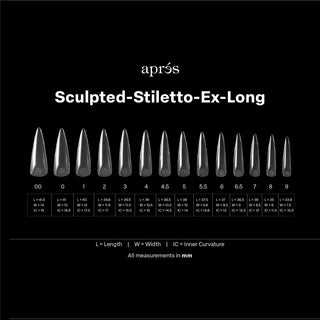 Apres Gel-X Tips 2.0 - SCULPTED Stiletto
