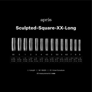 Apres Gel-X Tips 2.0 - SCULPTED Square