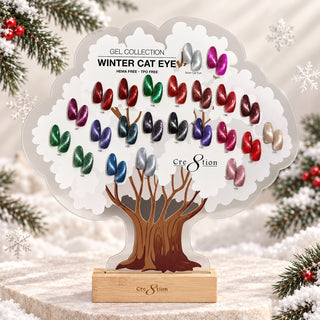Cre8tion Tree Color Display - Winter Cat Eye