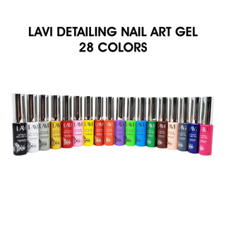Lavi Detailing Nail Art Gel - Full Set 28 Colors