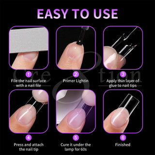 Cre8tion Special Shape Tip Square Clear