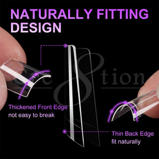 Cre8tion Special Shape Tip Square Clear