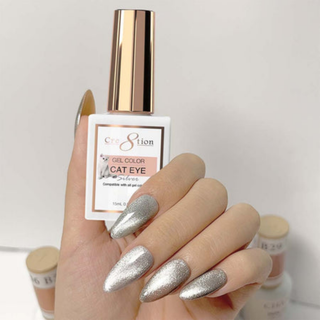 Cre8tion Silver Cat Eye Soak Off Gel 0.5oz