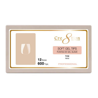 Cre8tion Premium Soft Tips Toe 600pcs