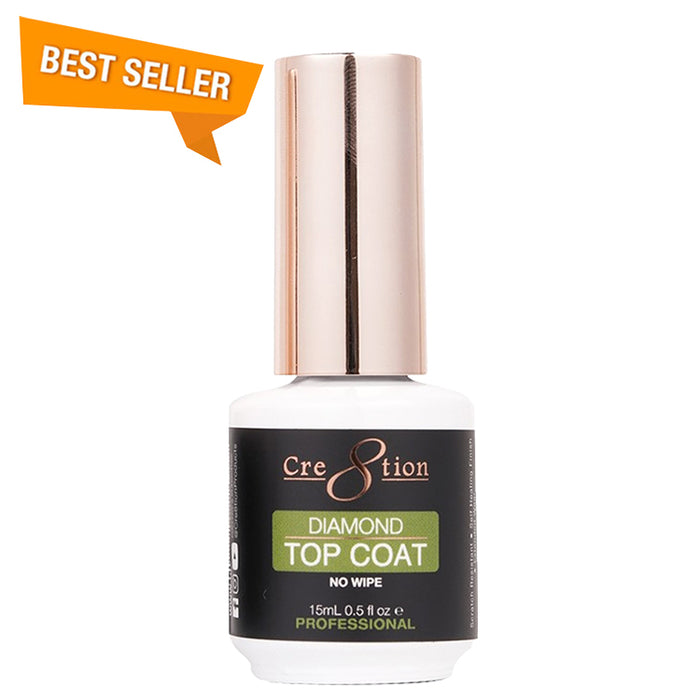 Cre8tion Diamond Soak Off Gel No wipe top coat 0.5oz