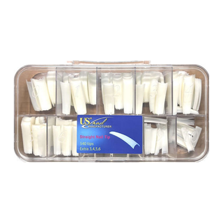 USN Natural Straight Nail Tips 540pcs — USN Nail Tips | C8 Nail Supply