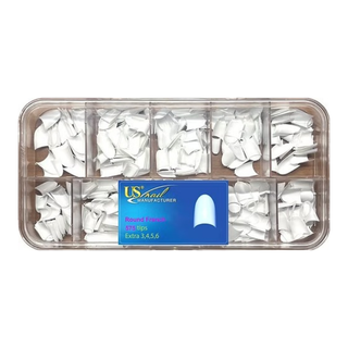 USN Round French Tip Box 575pcs — USN Nail Tips | C8 Nail Supply