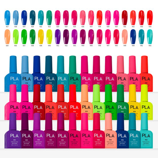 PLA Gel Polish 0.6oz - Vacation Mode Collection 36 Colors w/ 1 Color Chart