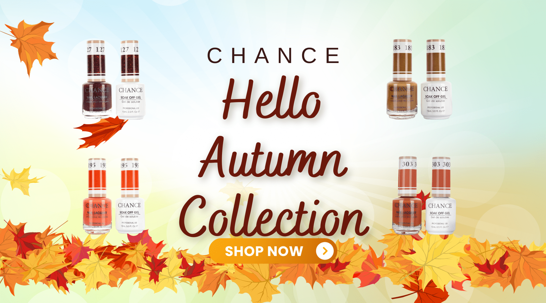 Chance, Hello Autumn, Autumn, Nail Polish, Lacquer, Gel Polish, Gel, Nail Supply, Nail Supply Store, C8 Nail Supply