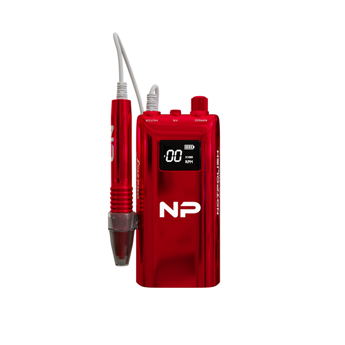 Notpolish, NotPolish Luxe Pro Drill, Drill, Nail Drill, Red Nail Drill, Portable Nail Drill, Cordless, Cordless Nail Drill, Nail Filer
