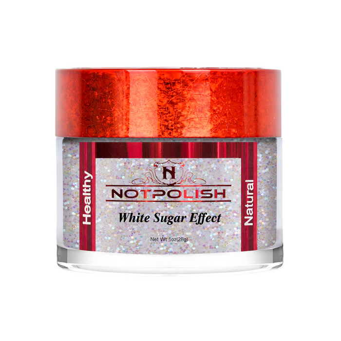 NotPolish Powder 1oz - White Glitter Sugar Effect