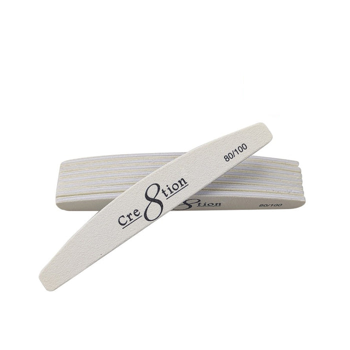 Cre8tion White Nail Files Harbor Bridge - USA Standard