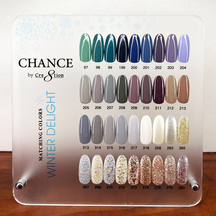 Chance Counter Display Color Chart - Winter Delight Collection