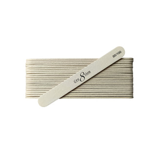 Cre8tion Mini Nail File Wood Center White Grit (50 pcs./pack)