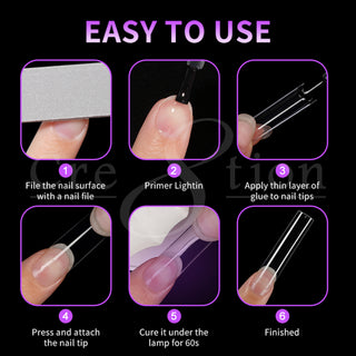 Cre8tion Special Shape Tip Square Clear