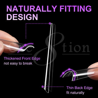 Cre8tion Special Shape Tip Square Clear